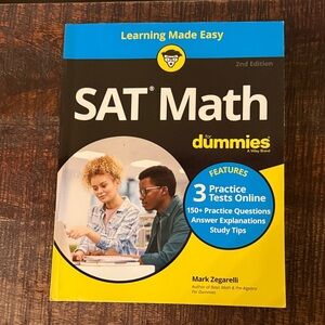 SAT Math for Dummies 2nd Edition - Black and Yellow
